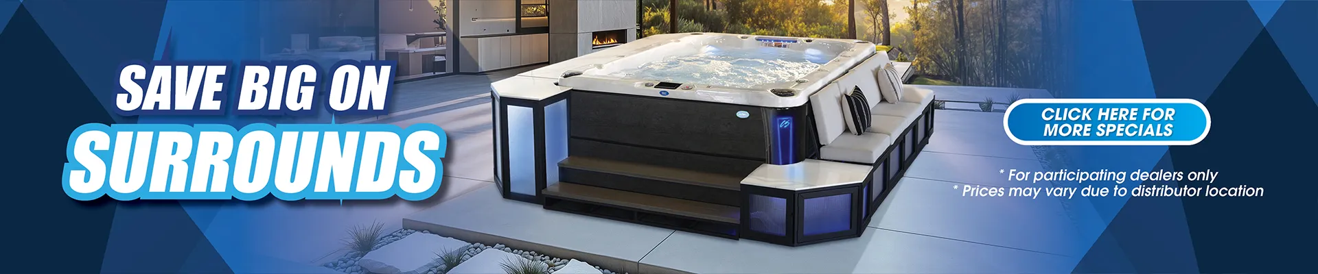 Calspas hot tub being used in a family setting - Valencia