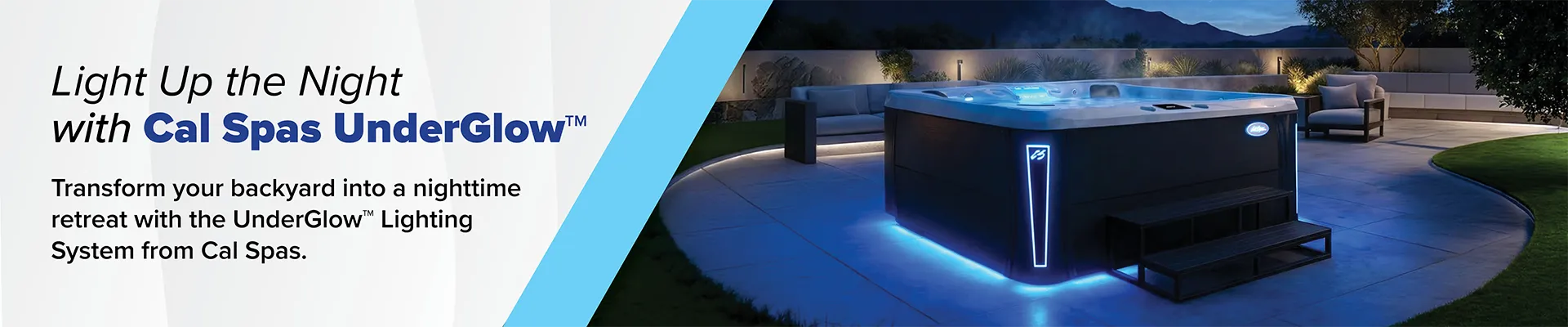 Calspas hot tub being used in a family setting - Valencia